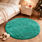 OLANLY Teal Green Round Rugs for Bedroom - Image 2