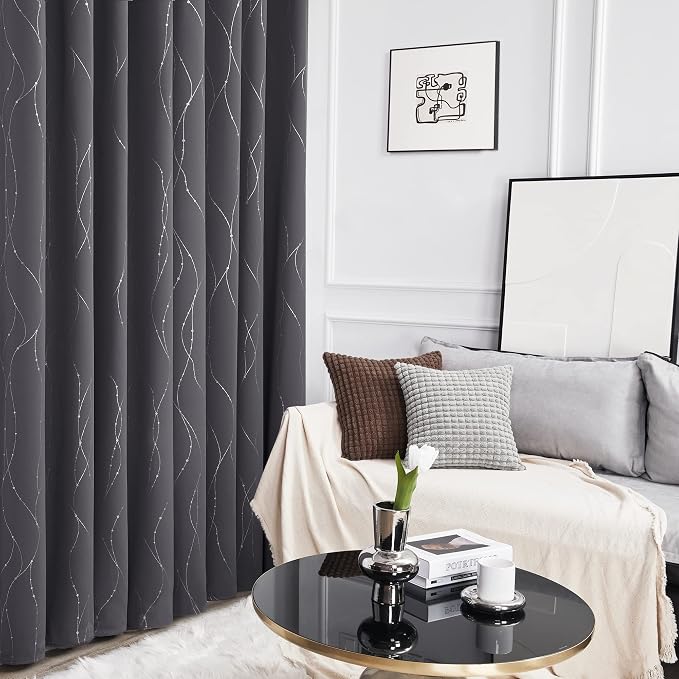 Deconovo Blackout Curtains, Thermal Insulated Noise‑Reducing Grommet Drapes - Image 5
