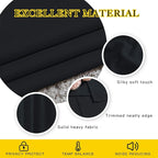 NICETOWN Black Out Curtains 54 inch Long 2 Panels Burg - Image 4