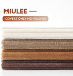 MIULEE Boho Farmhouse Throw Pillow Covers 18x18 Inch Set of 4 Rustic Mordern - Image 6