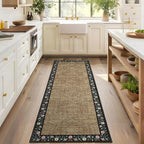 GarveeHome 4x6 Area Rugs for Bedroom Living Room Machine Washable Rugs Floral by GarveeHome