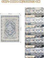 Area Rugs 5x7, Ultra-Thin Washable Rugs - Image 2