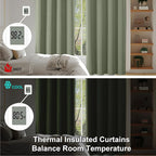 Simplebrand Ava Sage Green Short 36 Inches Blackout Curtain 2 Panels Set - Image 6