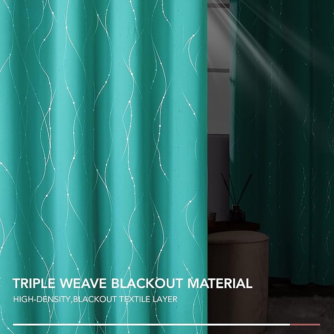Deconovo Blackout Curtains for Living Room, Thermal Insulated Soundproof Drapes - Image 6