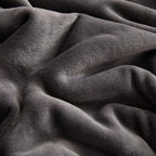 KMUSET Fleece Blanket King Size Dark Grey Lightweight Super Soft Cozy Luxury - Image 6
