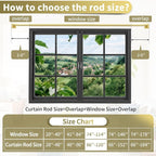 Gold Curtain Rods for Windows 66-120Inch Heavy Duty French Return Rod, Wrap - Image 9