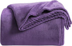 KMUSET Super Soft Throw Blanket Premium Silky Flannel Fleece Throw Size Purple by COZYBLANKETHappyHomeLife