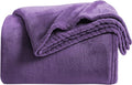 KMUSET Super Soft Throw Blanket Premium Silky Flannel Fleece Twin Size Purple by COZYBLANKETHappyHomeLife