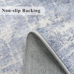 Hallway 2x10 Washable Runner Rug: Abstract Kitchen Stove Rugs Low-Pile Stain - Image 3