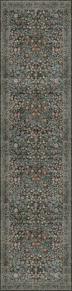 Hazo Haus Washable Dark Green 2x10 Runner Rug - Image 7