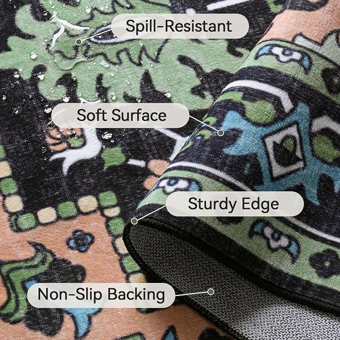 Lofus 6x9 Washable Area Rugs, Large Area Rug - Image 6