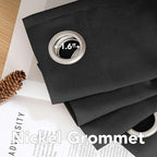 H.VERSAILTEX Living Room Linen Curtains Home Decorative Nickel Grommet Curtains - Image 5