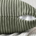 MIULEE Light Olive Green Decorative Throw Pillow Covers 18x18 Inch - Image 3