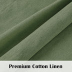 FRAMICS Farmhosue Kitchen Curtains 36 Inch Length, Rustic Cotton Linen Tier - Image 5
