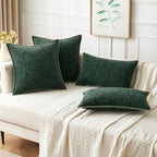 MIULEE Pack of 2 Christmas Pillow Covers 16x16 Inch Dark Green Farmhouse - Image 8