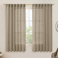 LAMIT Sheer Linen Curtains 63 Inch by LAMIT