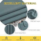 NICETOWN Blackout Greyish Blue Curtains 2 Panels Set - Image 4
