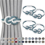 NICEEC 4 Pack Mini Magnetic Curtain Tiebacks Nordic Simple Style Drape Tie by NICEEC