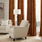 RYB HOME Orange Velvet Curtains 72 inches - Image 6