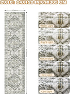 Runner Rug 2x10, Ultra-Thin Kitchen Rugs Non Slip Washable Rugs - Image 2