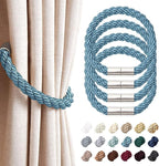 NICEEC 4 Pack Strong Magnetic Curtain Tiebacks Modern Simple Style Drape Tie by NICEEC