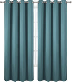 LEMOMO Blackout Curtains 66 x 84 inch/Sea Teal Curtains Set of 2 Panels/Thermal - Image 2