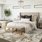 6x9 Area Rugs for Living Room, Washable Modern Abstract Large Area Rug Neutral - Image 3