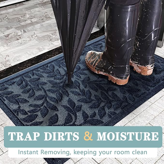 Bulijojo Sturdy Front Entrance Doormats, Durable Heavy Duty Welcome Mat - Image 4