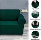 Joccun Christmas Stretch Couch Cover Slipcovers, 1-Piece Sofa Covers - Image 3