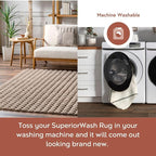 nuLOOM 3'9" x 6' Cozy Plush SuperiorWash Area Rug, Machine Washable, Soft - Image 3