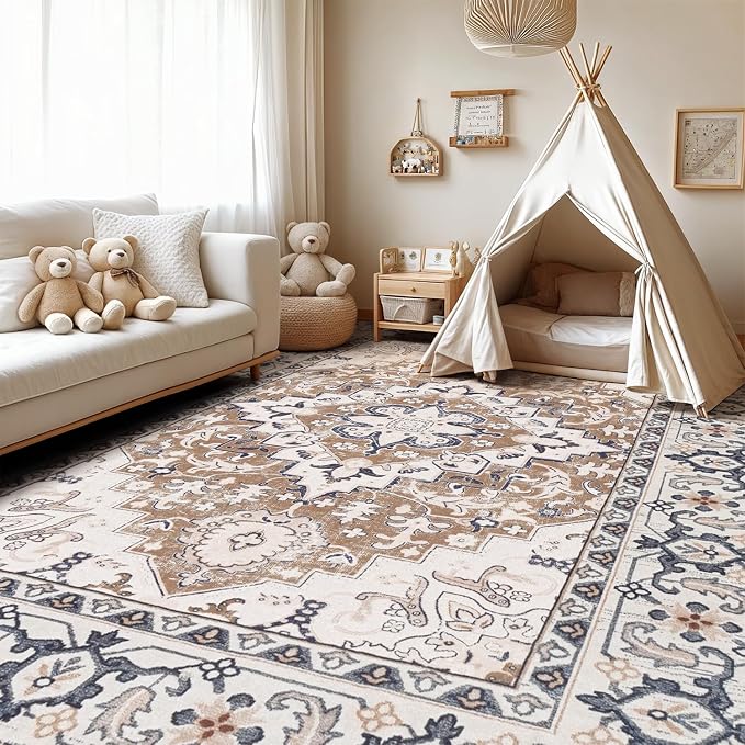 Lofus 5x7 Area Rugs for Living Room, Washable Area Rug, Rugs for Bedroom - Image 5