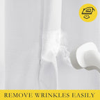 NICETOWN 100% Absolutely Blackout Linen Curtains - Image 7