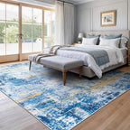 Rugflix 8x10 Area Rugs for Living Room, Washable Large Rug Stain-Resistant Low - Image 2