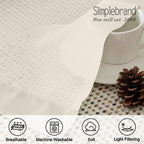 Simplebrand Cream Sheer Curtains 96 Inches Long 2 Panels, Light Filtering Rod - Image 4