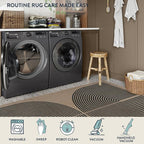 Lahome Modern Rainbow Easy Jute 6x9 Rug, Large Living Room Carpet Washable - Image 5