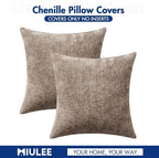 MIULEE Pack of 2 Couch Throw Pillow Covers 20x20 Inch Light Khaki Boho Accent - Image 7