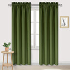 DWCN Blackout Curtains Room Darkening Thermal Insulated Bedroom Curtains Window by DWCN