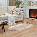EasyJoy Ultra Soft Fluffy Shaggy Area Rug Faux Fur Rug Chair Cover Seat Pad by EasyJoy