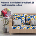 8Pcs Stretch Patio Cushion Covers, Outdoor Couch & Sofa Replacement Slipcovers - Image 3