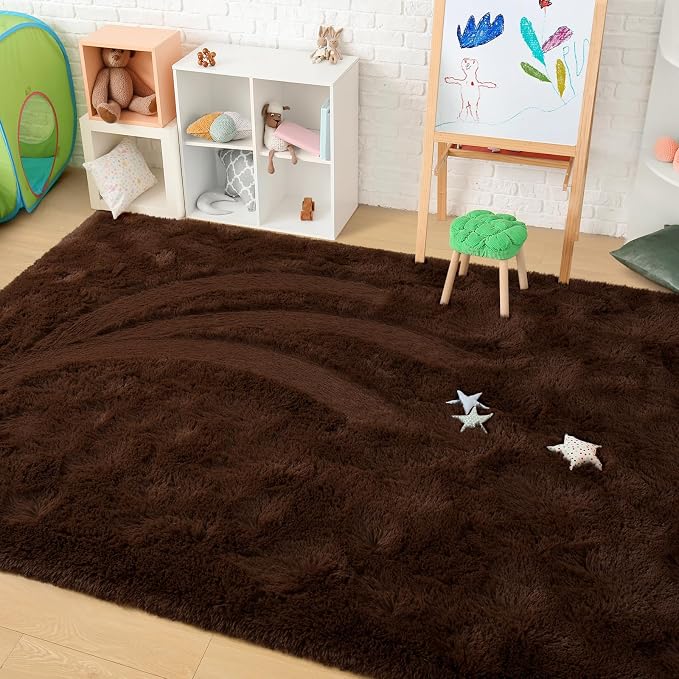 Amearea Premium Soft Fluffy Rug Modern Shag Carpet, 4x5.3 Feet, Fuzzy Shaggy - Image 7