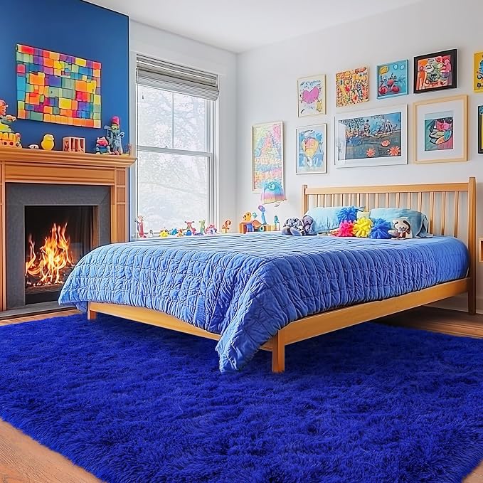Rugs for Living Room 5x7, Soft Shaggy Modern Shag Area Rug for Bedroom - Image 8