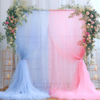Pink and Blue Tulle Backdrop Curtains - Image 3