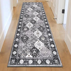 HEBE Hallway Runner Rug 2'x6' Washable Vintage Distressed Area Rugs Non Slip - Image 9