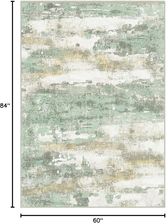 BEIMO Area Rugs 5x7 for Living Room Bedroom, Modern Abstract Machine Washable - Image 2