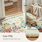 Rugflix 2x6 Runner Rug for Hallway, Washable Kitchen Runner Non Slip, Soft Low - Image 2