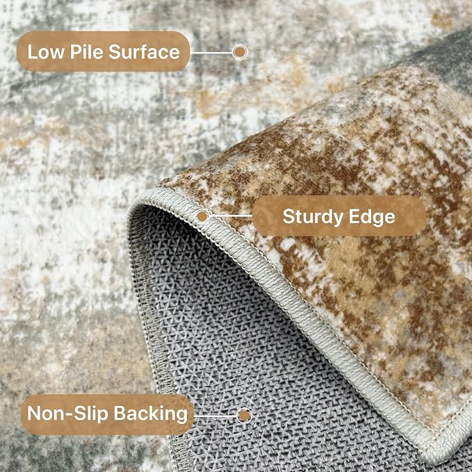 2x3 Rugs for Entryway Entrance Kitchen Bathroom, Machine Washable Modern - Image 6
