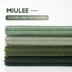 MIULEE Boho Farmhouse Sage Green Throw Pillow Covers 24x24 Inch Set of 4 - Image 7
