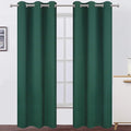 LEMOMO Dark Green Thermal Blackout Curtains/42 x 95 Inch/Set of 2 Panels Room by Lemomo