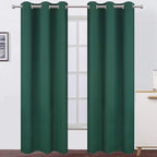LEMOMO Dark Green Thermal Blackout Curtains/42 x 95 Inch/Set of 2 Panels Room by Lemomo