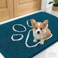 OLANLY Dog Door Mat for Muddy Paws 24x16, Paw Print Design, Absorbs Moisture by OLANLY